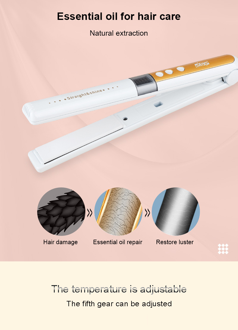 DSP Electric Hair Straightener Curling Or Straightening Hair Wavy Curly Hair Temperature Adjustment Straightening Hair DSP Electric Hair Straightener Curling Or Straightening Hair Wavy Curly Hair Temperature Adjustment Straightening Hair
