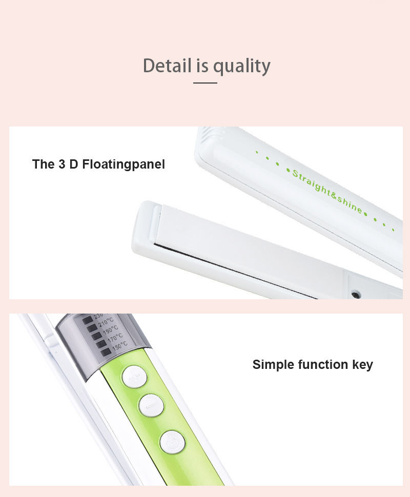 DSP Electric Hair Straightener Curling Or Straightening Hair Wavy Curly Hair Temperature Adjustment Straightening Hair DSP Electric Hair Straightener Curling Or Straightening Hair Wavy Curly Hair Temperature Adjustment Straightening Hair