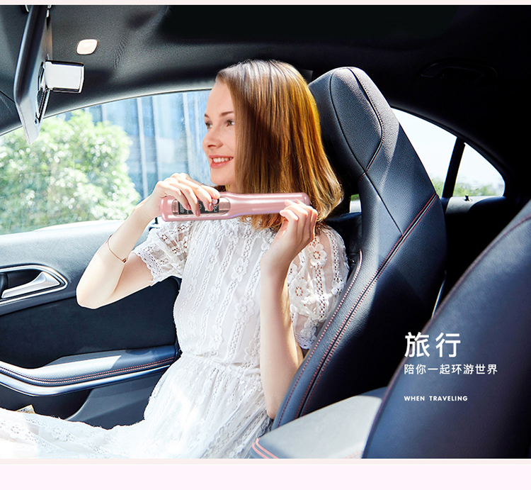 2020 New model wireless usb rechargeable portable cordless hair straightener