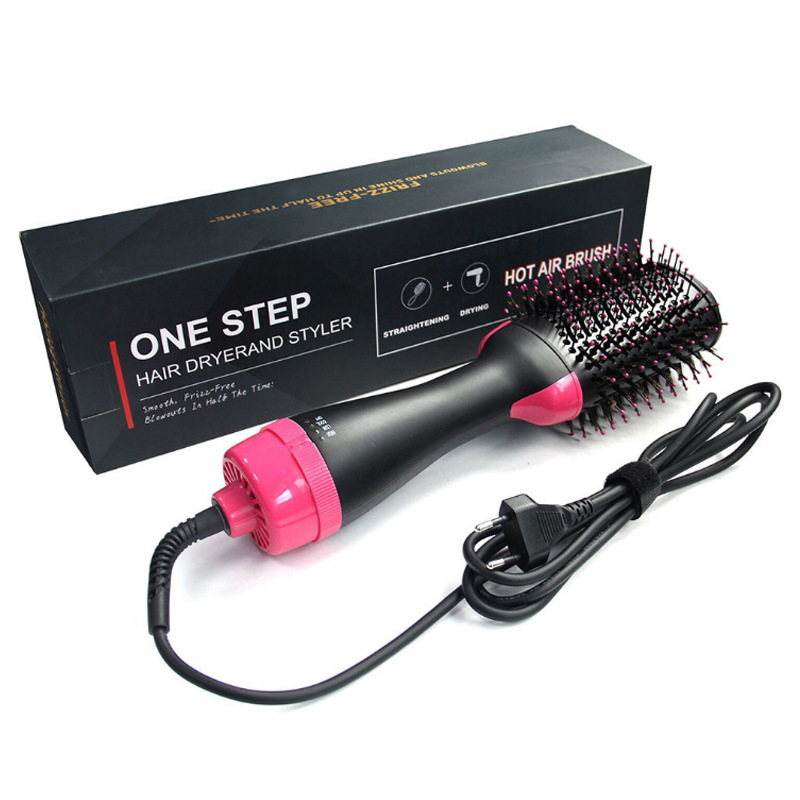 Blowing Combs Negative Ion Hair Dryer Straight Wet and Dry Dual-Use Hair Straightener and Curler Hot Air Comb