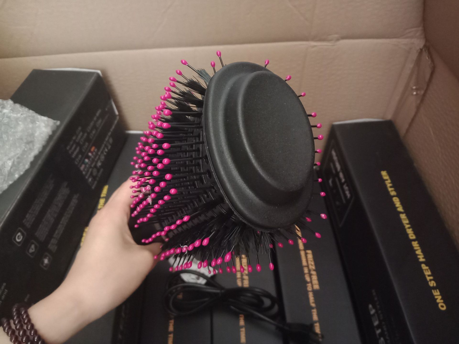 Blowing Combs Negative Ion Hair Dryer Straight Wet and Dry Dual-Use Hair Straightener and Curler Hot Air Comb Blowing Combs Negative Ion Hair Dryer Straight Wet and Dry Dual-Use Hair Straightener and Curler Hot Air Comb