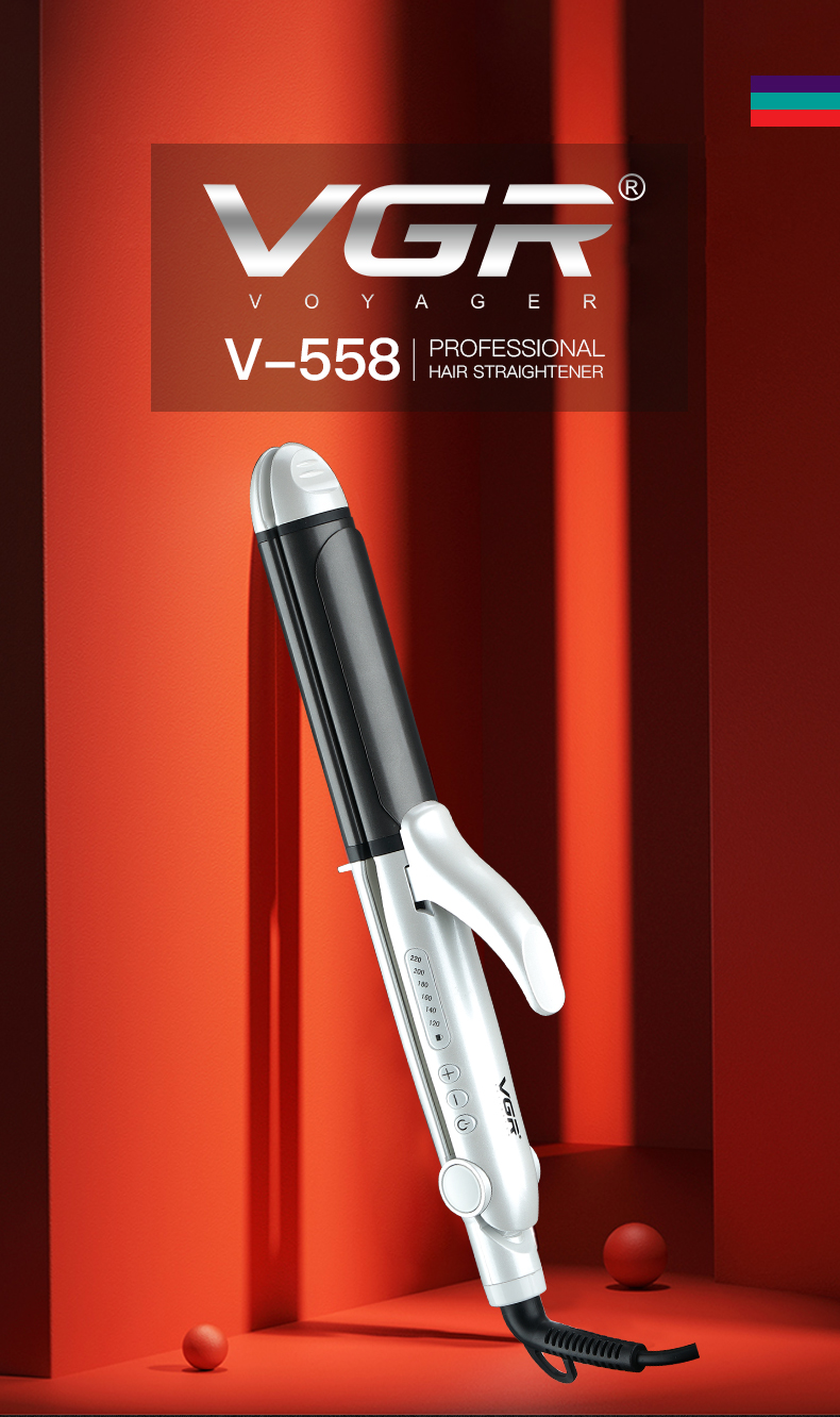 VGR V-558 2 in 1 hair straightener hair curler straightener professional hair heating iron