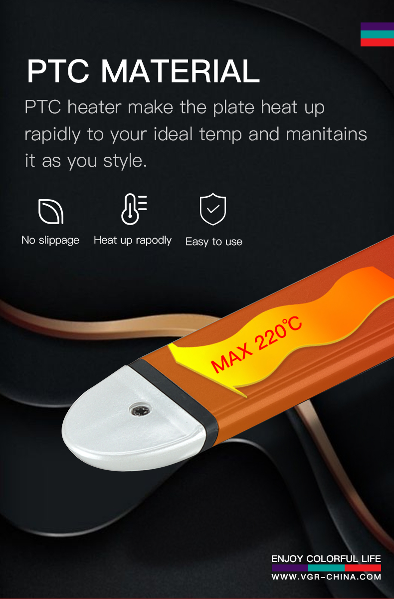 VGR V-558 2 in 1 hair straightener hair curler straightener professional hair heating iron