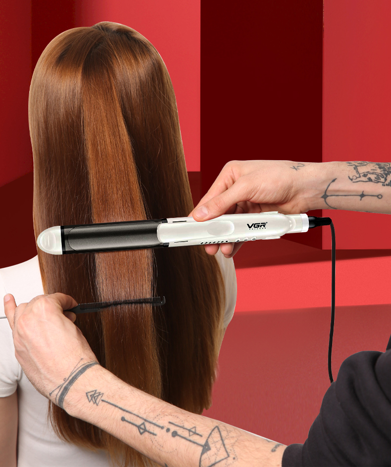 VGR V-558 2 in 1 hair straightener hair curler straightener professional hair heating iron