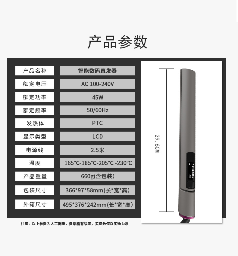 Cross-border new hot style digital hair straightener multi-functional ceramic multi-functional hair straightener Cross-border new hot style digital hair straightener multi-functional ceramic multi-functional hair straightener