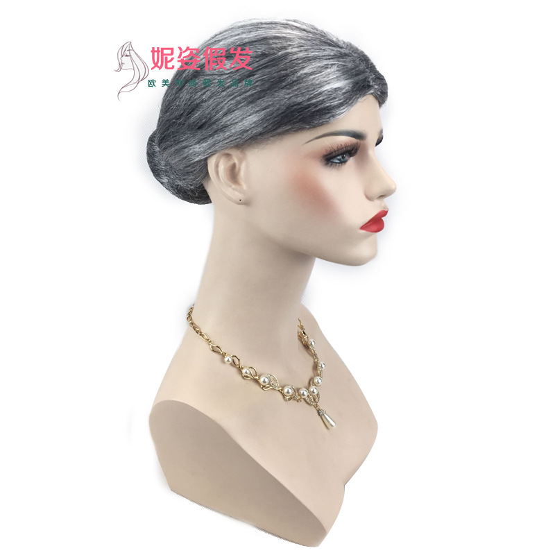 Festival Wig Grandma Cospaly Wig Halloween Christmas Party Wig Factory Wholesale