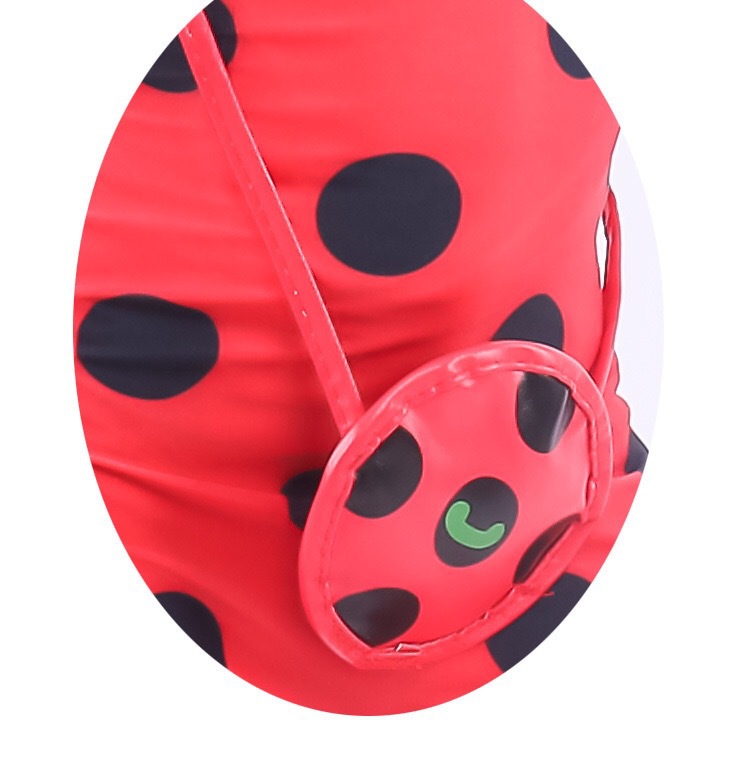 Halloween costume ladybug girl mask costume reddy anime costume cos tights wig