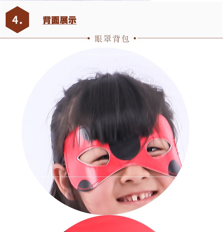 Halloween costume ladybug girl mask costume reddy anime costume cos tights wig