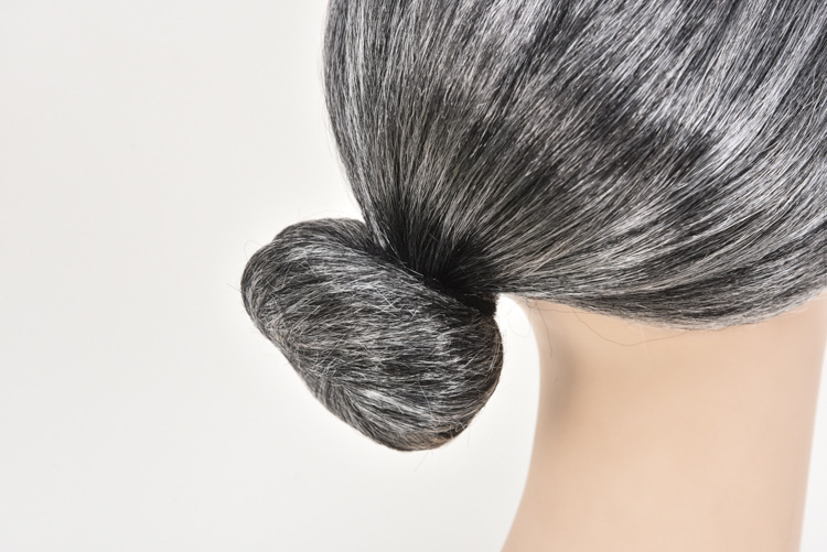 Halloween Stage Performance Cos Wig Cosplay Wig Grandma Grandpa Whole Top Hair Performance Props