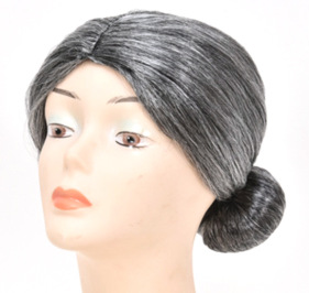 Halloween Stage Performance Cos Wig Cosplay Wig Grandma Grandpa Whole Top Hair Performance Props