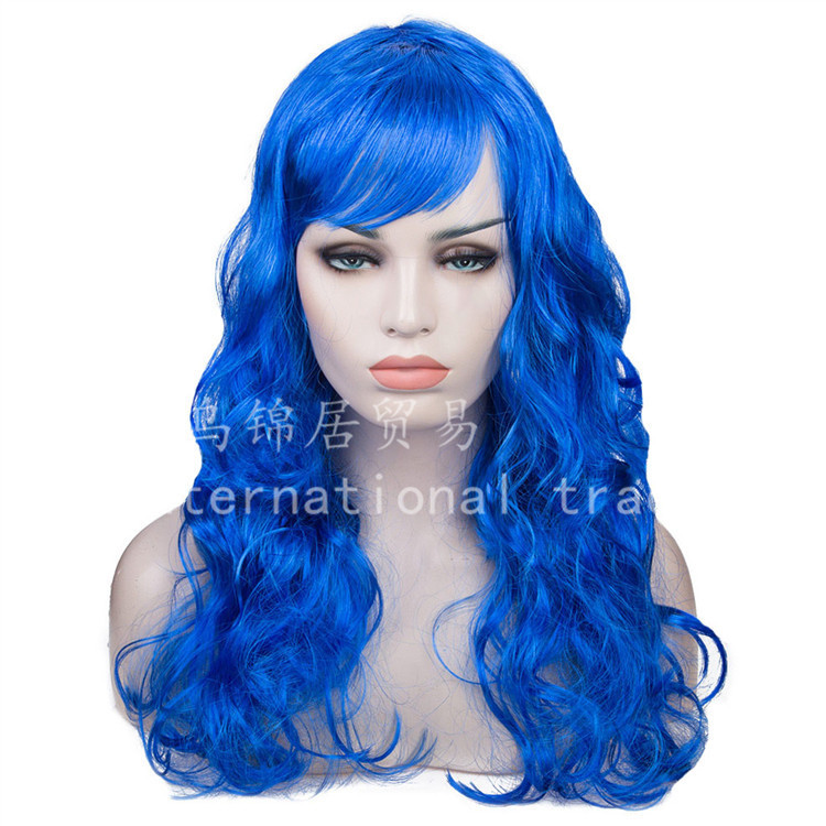 Halloween Dance Party Props Performance Wig Window Model Anime Cos Wig Big Wave Long Curly Hair