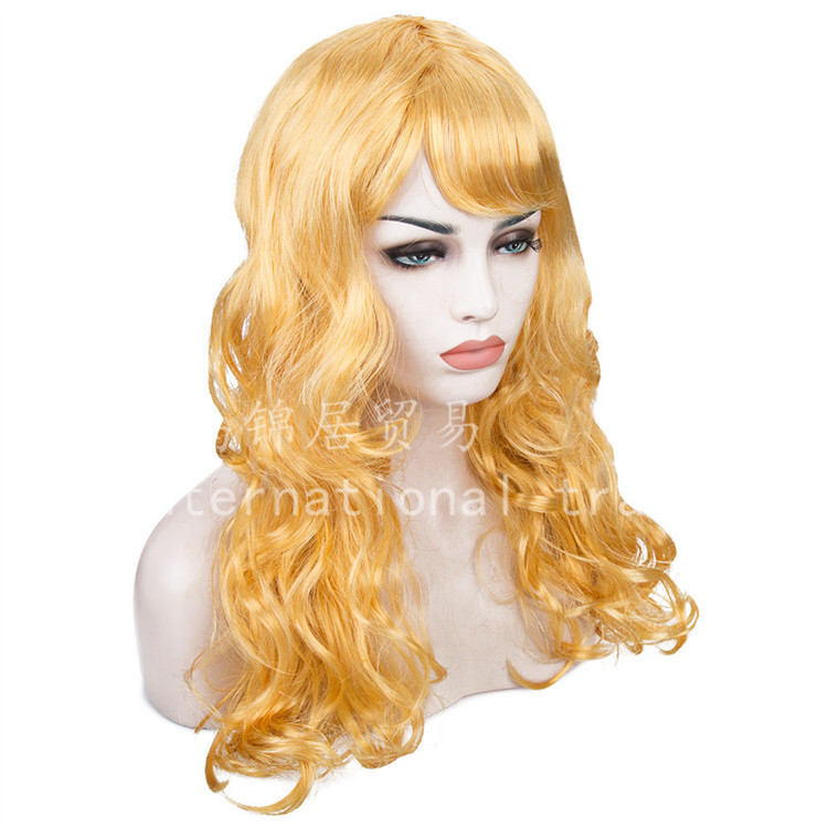 Halloween Dance Party Props Performance Wig Window Model Anime Cos Wig Big Wave Long Curly Hair