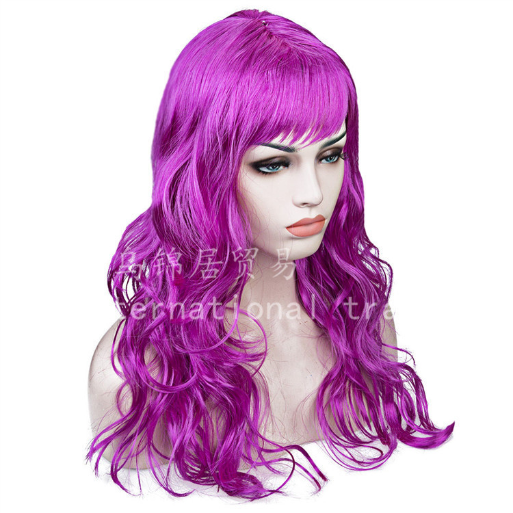 Halloween Dance Party Props Performance Wig Window Model Anime Cos Wig Big Wave Long Curly Hair