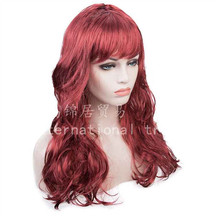 Halloween Dance Party Props Performance Wig Window Model Anime Cos Wig Big Wave Long Curly Hair