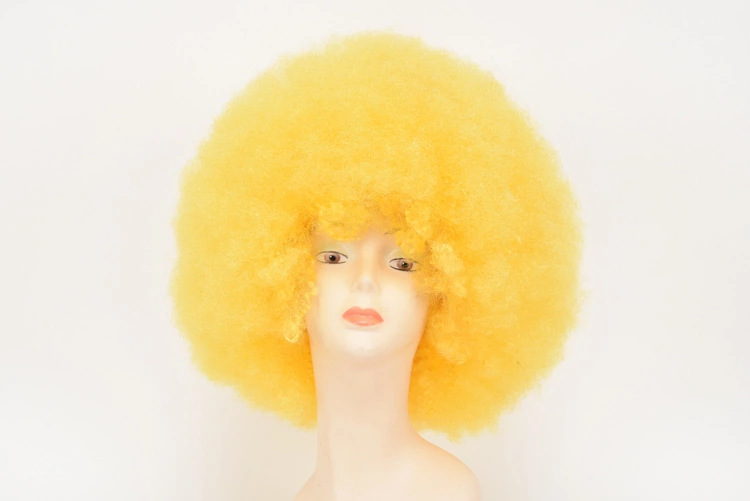 Halloween European and American Afro Wig Cosplay Fan Wig Clown Head Cover Children's Rainbow Party Wig