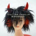 Halloween wig,Ox horn short wig,party wig,hair