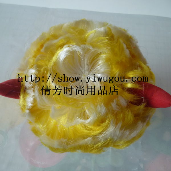 Ox horn hair,bull holiday hair,Party wigs,Halloween wig