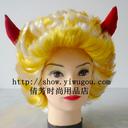 Ox horn hair,bull holiday hair,Party wigs,Halloween wig
