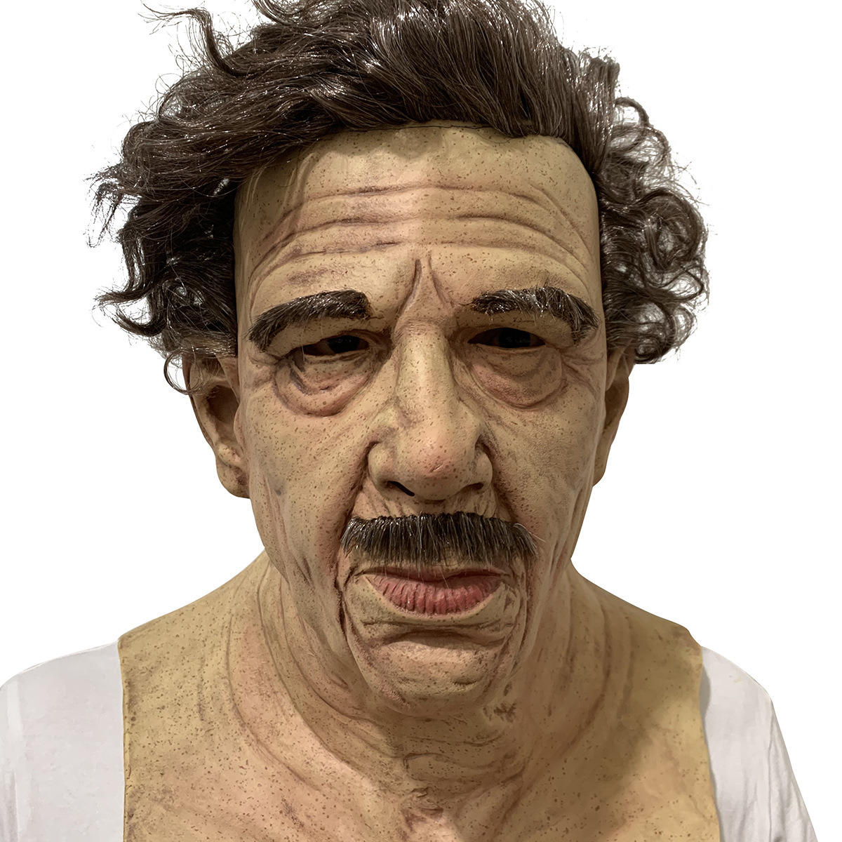Halloween New Style Grandpa Wig Old Mask Headgear Factory Direct Sales Bald Head LOTORY Horror Mask