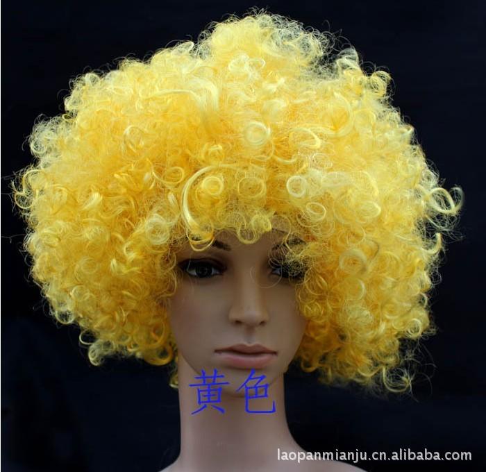 Lao Pan clown child wig wholesale Christmas dance dress up-bang fans (13 color optional)