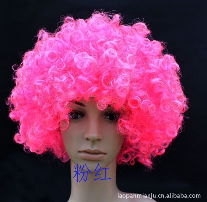 Lao Pan clown child wig wholesale Christmas dance dress up-bang fans (13 color optional)