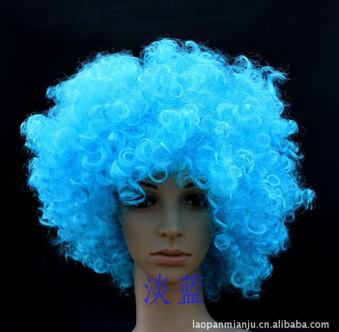 Lao Pan clown child wig wholesale Christmas dance dress up-bang fans (13 color optional)