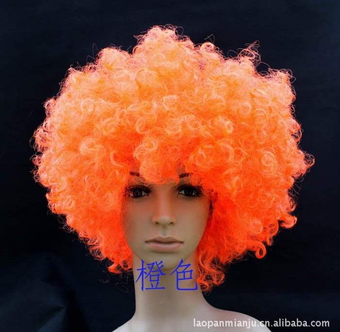Lao Pan clown child wig wholesale Christmas dance dress up-bang fans (13 color optional)