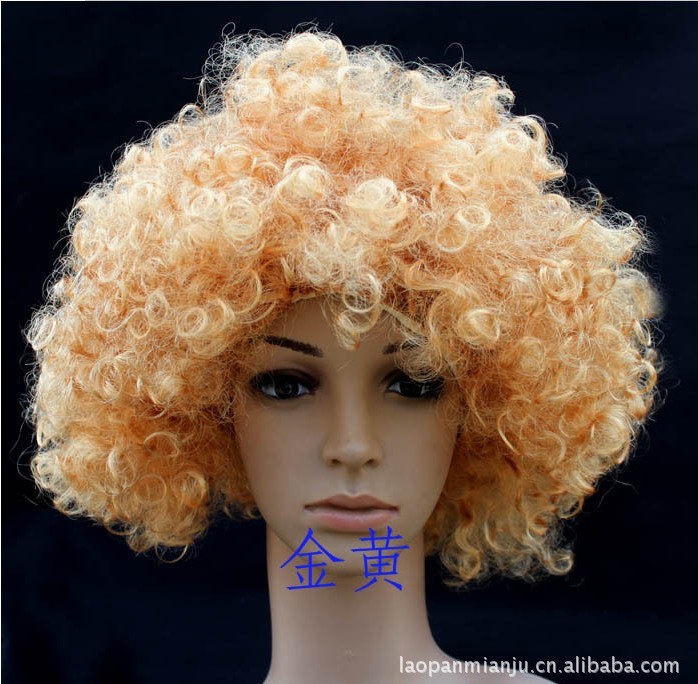 Lao Pan clown child wig wholesale Christmas dance dress up-bang fans (13 color optional)