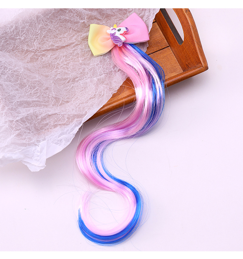 Butterfly Star Colorful Wig Hairpin Korean Child Girl Princess Fairy Style Hair Accessories Headdress Clip Cute Baby