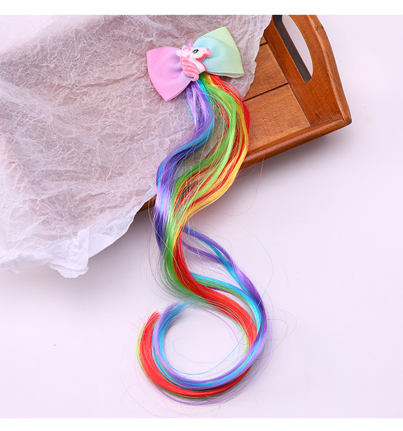 Butterfly Star Colorful Wig Hairpin Korean Child Girl Princess Fairy Style Hair Accessories Headdress Clip Cute Baby