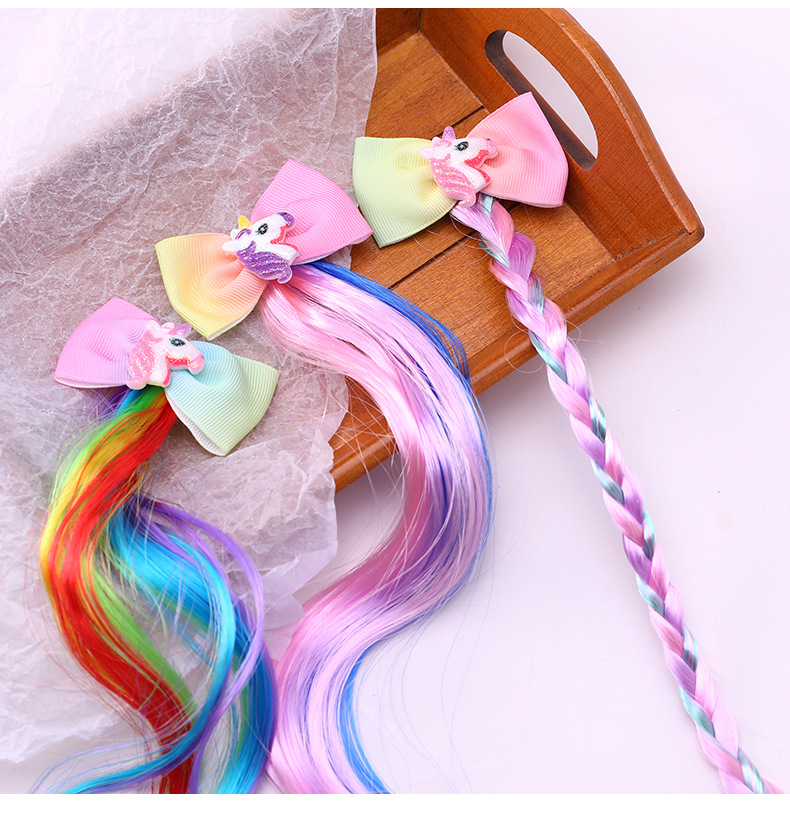 Butterfly Star Colorful Wig Hairpin Korean Child Girl Princess Fairy Style Hair Accessories Headdress Clip Cute Baby