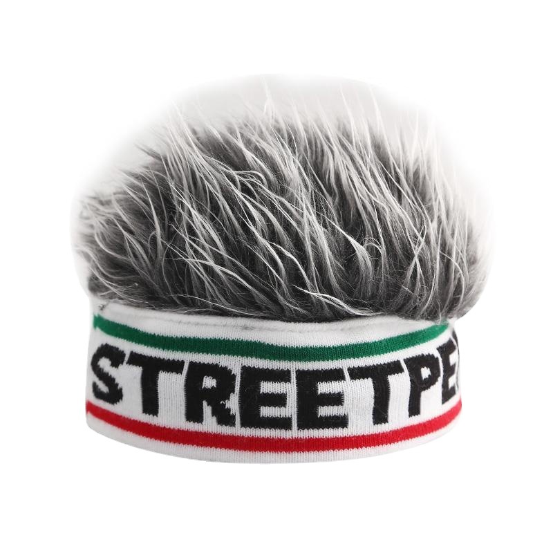 Cross-Border Parent-Child Wig Chinese Landlord Hat Men&#039;s Ins Women&#039;s Street Trend Yupi Hip Hop Hat Outdoor Leisure Skullcap