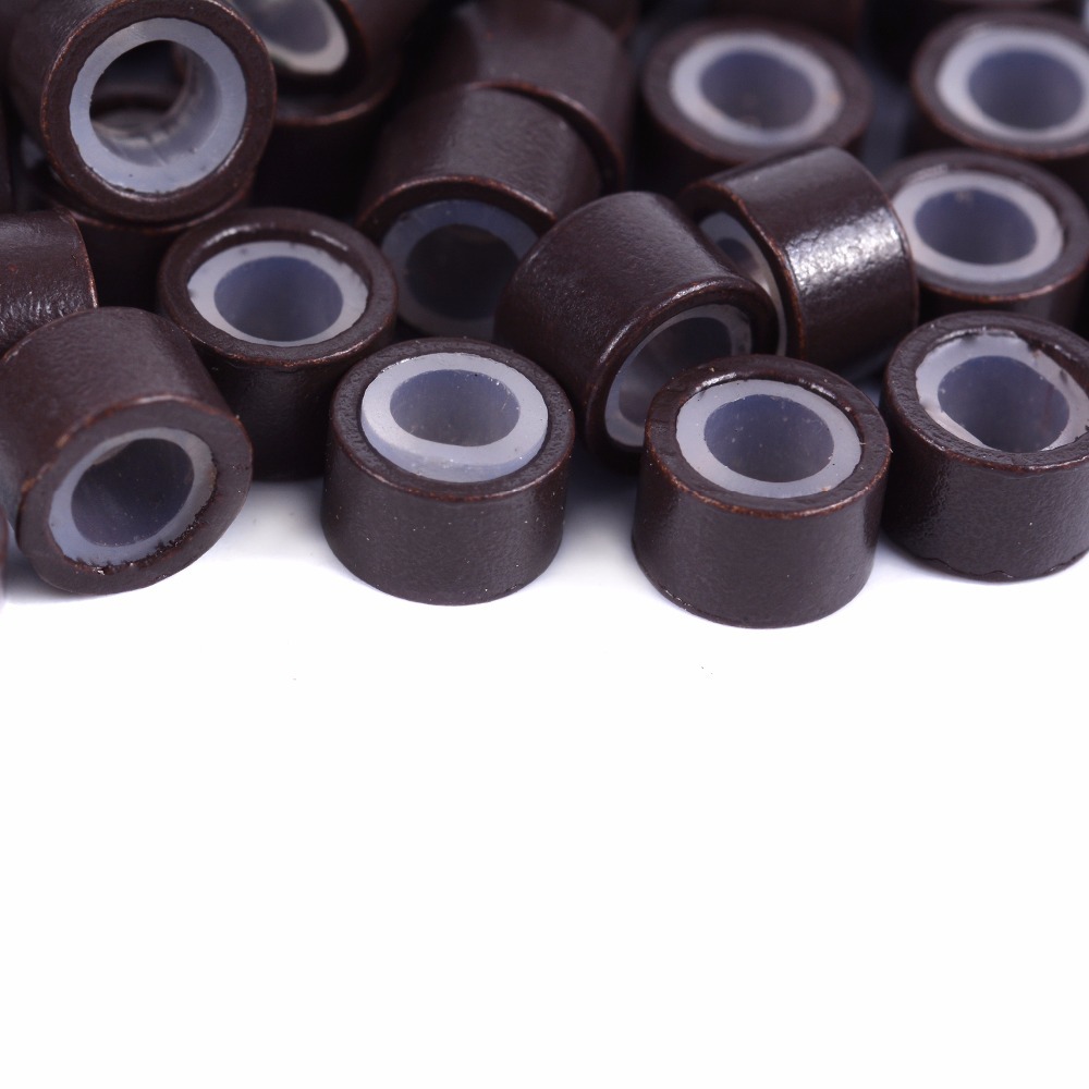 Supply Silicone Hair Extension Ring Flared Hair Extension Ring Thread Hair Buckle Non-Grain Hair Buckle 1000 Pieces 5*3 * 3mm