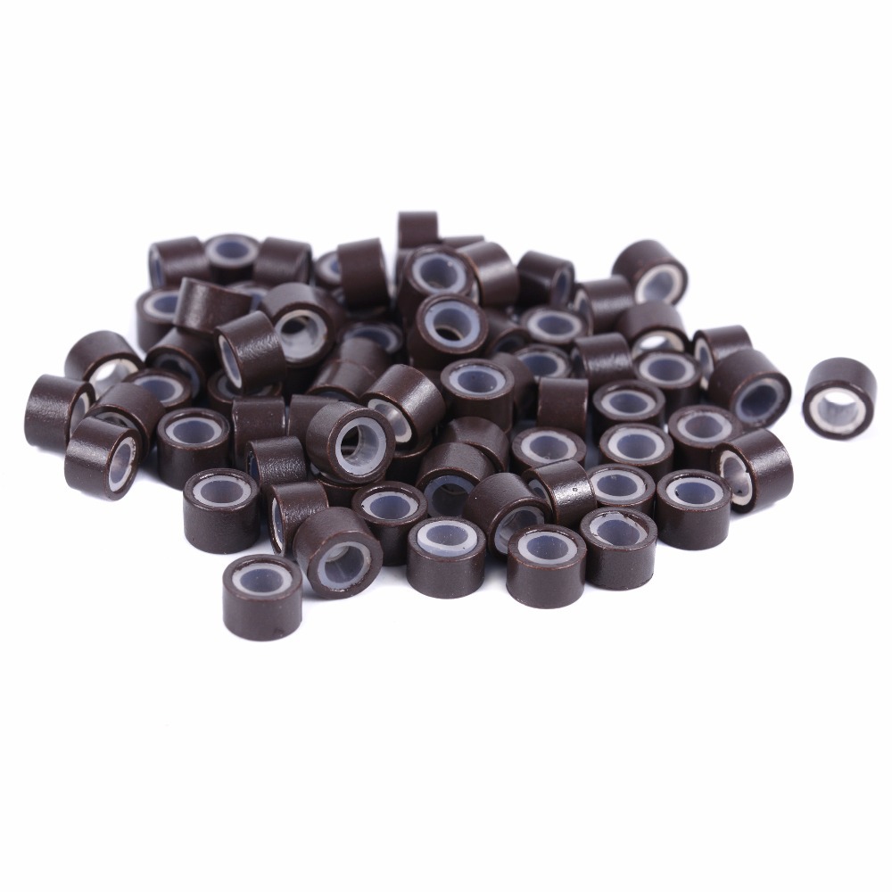Supply Silicone Hair Extension Ring Flared Hair Extension Ring Thread Hair Buckle Non-Grain Hair Buckle 1000 Pieces 5*3 * 3mm