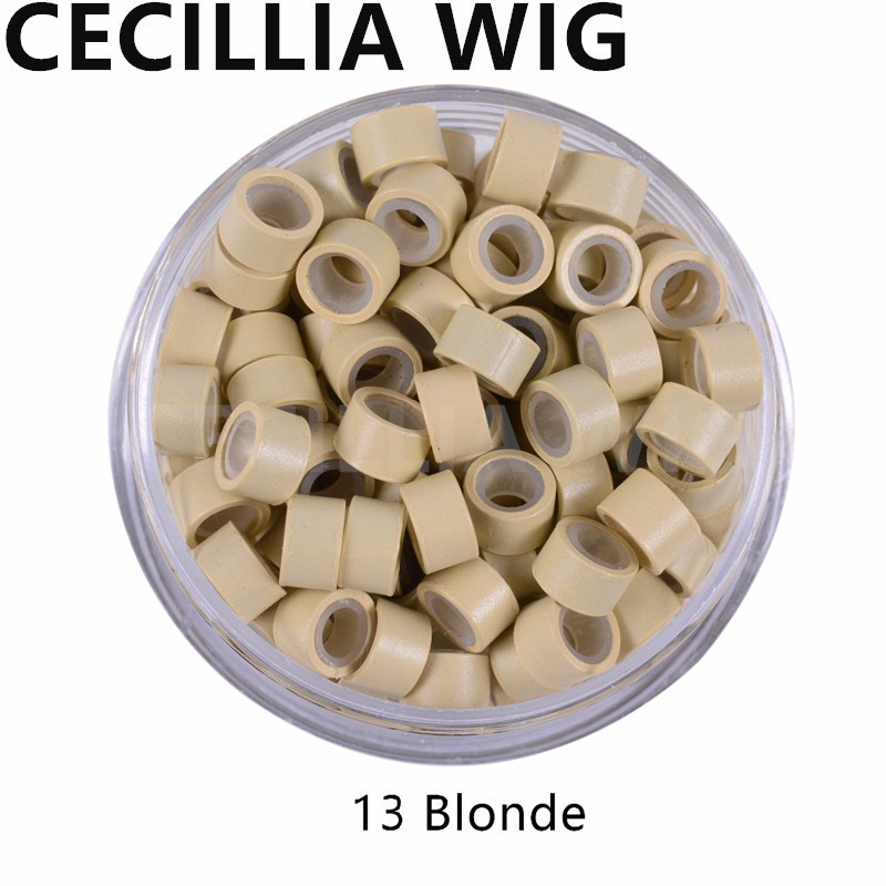 Supply Silicone Hair Extension Ring Flared Hair Extension Ring Thread Hair Buckle Non-Grain Hair Buckle 1000 Pieces 5*3 * 3mm
