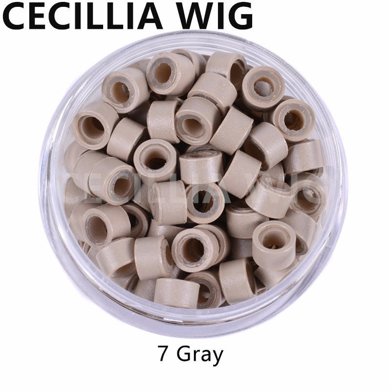 Supply Silicone Hair Extension Ring Flared Hair Extension Ring Thread Hair Buckle Non-Grain Hair Buckle 1000 Pieces 5*3 * 3mm