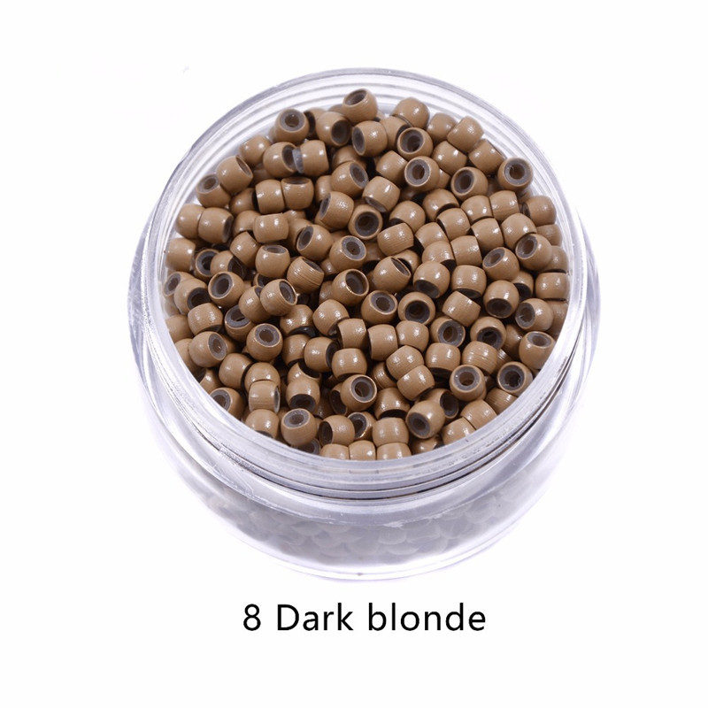 3.0mm Copper Nano Silicone Hair Extension Ring Nano Silicone Hair Clip 1000 Tablets 3.0mm Copper Nano Silicone Hair Extension Ring Nano Silicone Hair Clip 1000 Tablets