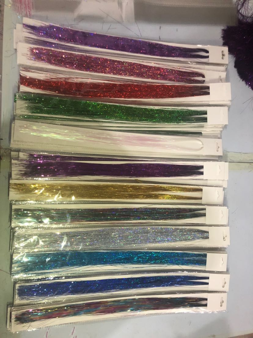 Seamless gold hair extension