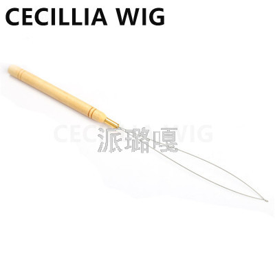 Dreadlocks Wool Hair Extension with Tongue Crochet Plastic Handle Wooden Handle Wig Part Sealing Hook Hair Tongue Hook Hair Extension