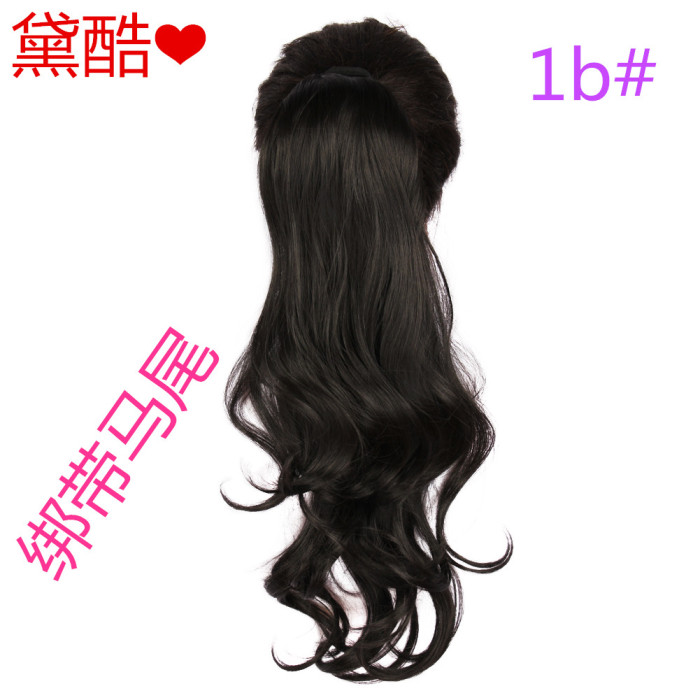 High temperature silk hair ribbon ponytail brown ribbon ponytail hair extension manufacturers High temperature silk hair ribbon ponytail brown ribbon ponytail hair extension manufacturers