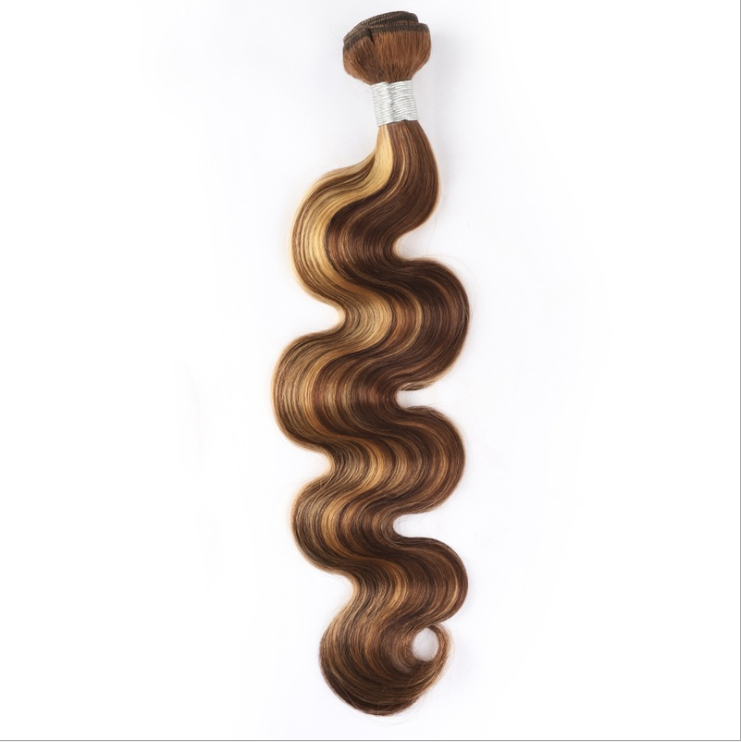 Hot Selling Piano Color Human Wigs New P Color Body Wave Hair Weft Factory Wholesale Retail Spot