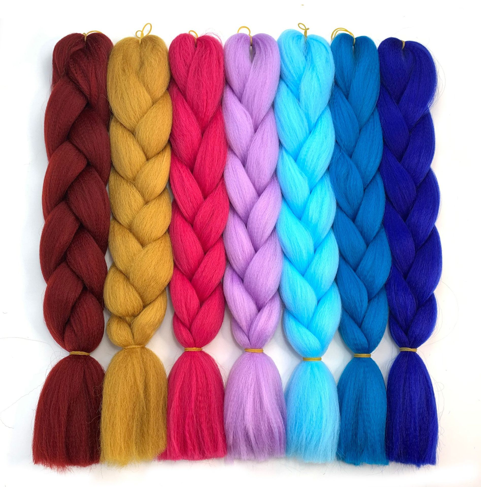 African Wig Dreadlocks European and American Gradient Color Chemical Fiber Big Braid Anime Cosplay Wig Gradient Color Braid African Wig Dreadlocks European and American Gradient Color Chemical Fiber Big Braid Anime Cosplay Wig Gradient Color Braid