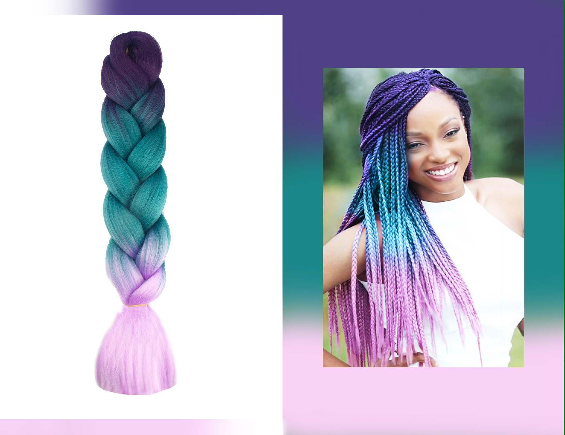 African Wig Dreadlocks European and American Gradient Color Chemical Fiber Big Braid Anime Cosplay Wig Gradient Color Braid African Wig Dreadlocks European and American Gradient Color Chemical Fiber Big Braid Anime Cosplay Wig Gradient Color Braid