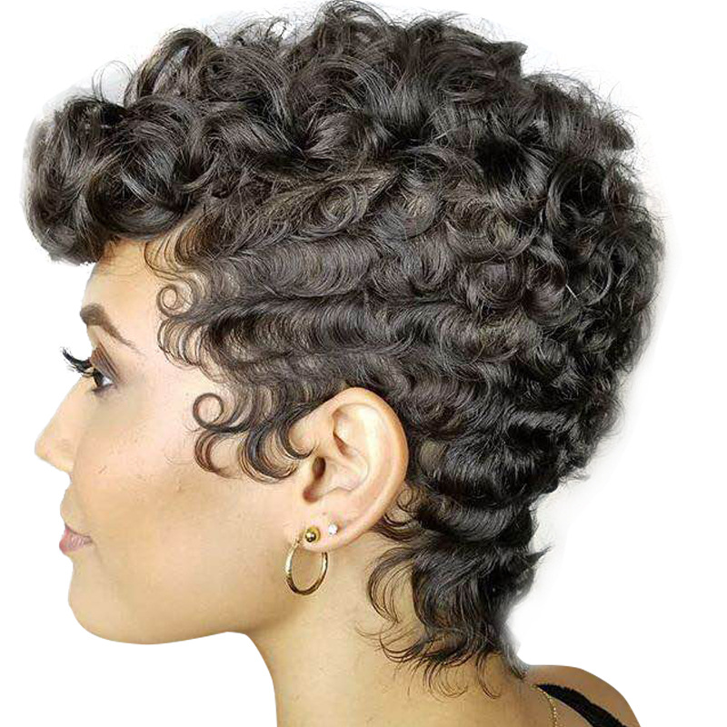 CrossBorder Wig African Wig Wig Women&#039;s Small Curly Hair Wig Synthetic Wigs Currently Available Whole