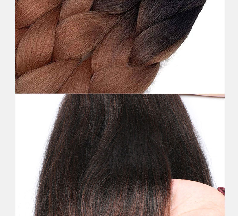 Dreadlocks Wig Gradient Color Chemical Fiber Big Braid African Wig Jumbo Braid Hair High-Temperature Fiber Hair Rope Dreadlocks Wig Gradient Color Chemical Fiber Big Braid African Wig Jumbo Braid Hair High-Temperature Fiber Hair Rope