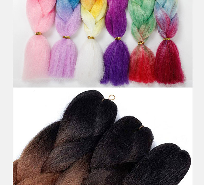 Dreadlocks Wig Gradient Color Chemical Fiber Big Braid African Wig Jumbo Braid Hair High-Temperature Fiber Hair Rope Dreadlocks Wig Gradient Color Chemical Fiber Big Braid African Wig Jumbo Braid Hair High-Temperature Fiber Hair Rope