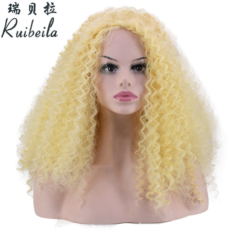 Cross-Border Hot Selling. Colorful African Wig Ball Party Festival Wig Foreign Trade Handmade Roll Wigs with Small Curly Hair