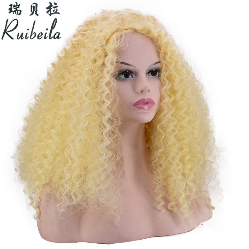 Cross-Border Hot Selling. Colorful African Wig Ball Party Festival Wig Foreign Trade Handmade Roll Wigs with Small Curly Hair