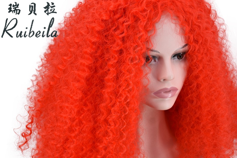 Cross-Border Hot Selling. Colorful African Wig Ball Party Festival Wig Foreign Trade Handmade Roll Wigs with Small Curly Hair