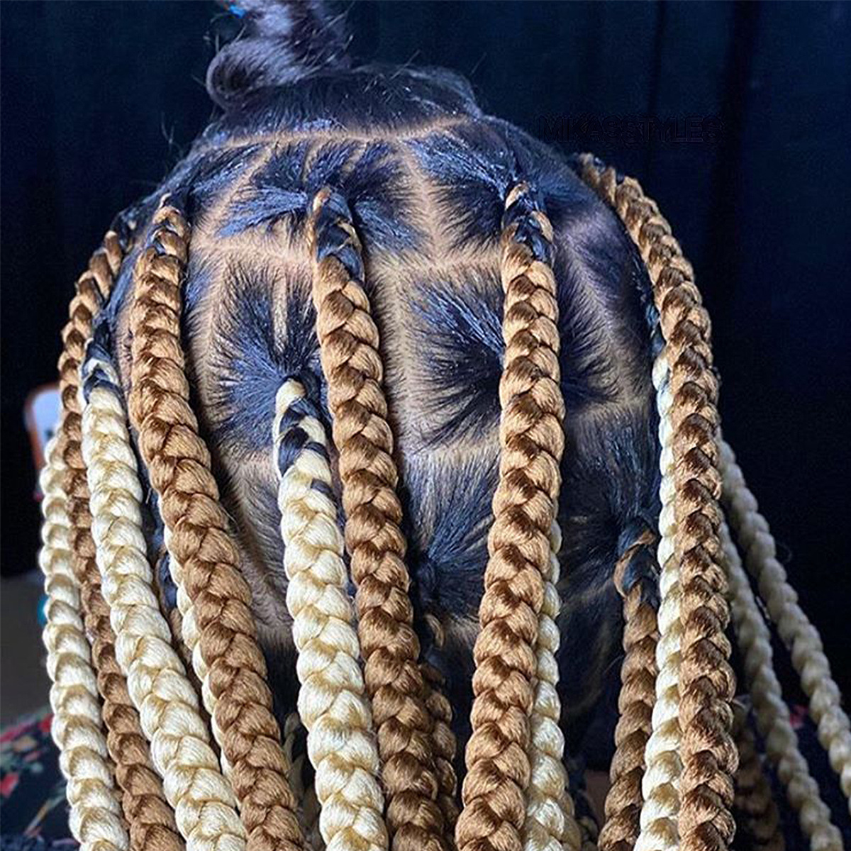 European and American Foreign Trade Chemical Fiber Big Braid Color Braids High-Temperature Fiber Gradient Dreadlocks African Wig Braid